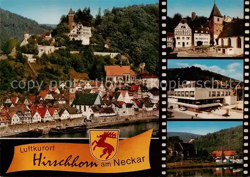 AK / Ansichtskarte  Hirschhorn_Neckar Schloss Hotel auf der Burg Teilansichten Hirschhorn Neckar