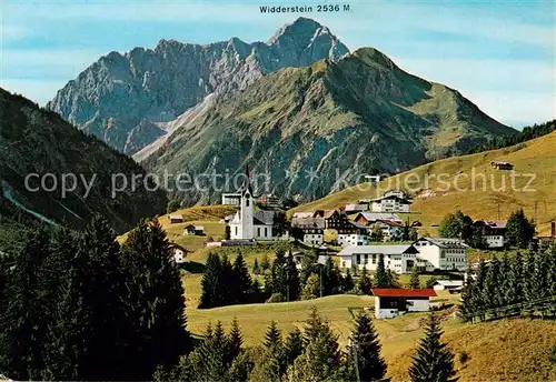 AK / Ansichtskarte  Hirschegg_Kleinwalsertal_Vorarlberg mit Widderstein Hirschegg_Kleinwalsertal