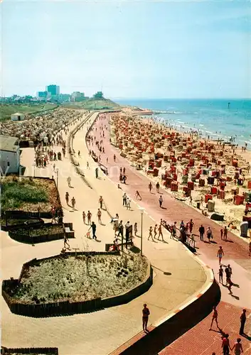 AK / Ansichtskarte  Norderney_Nordseebad Nordstrand und Promenade Norderney_Nordseebad