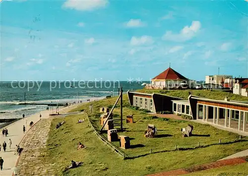 AK / Ansichtskarte  Norderney_Nordseebad Marienhoehe mit Liegehalle und Promenade am Westbad Norderney_Nordseebad