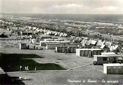 AK / Ansichtskarte 73813789 Miramare_di_Rimini  La spiaggia Miramare_di_Rimini 