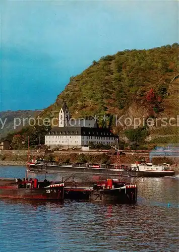 AK / Ansichtskarte 73813791 Bornhofen_Kamp_Rhein Kloster Rheinschiffahrt 