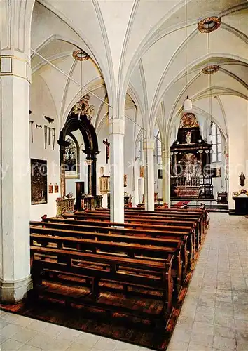 AK / Ansichtskarte 73813792 Bornhofen_Kamp_Rhein Wallfahrtskirche Inneres 