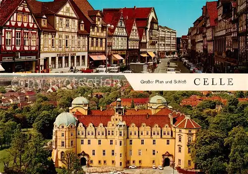 AK / Ansichtskarte 73813811 Celle__Niedersachsen Grosser Plan und Schloss 