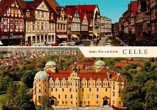 AK / Ansichtskarte  Celle__Niedersachsen Grosser Plan und Schloss 