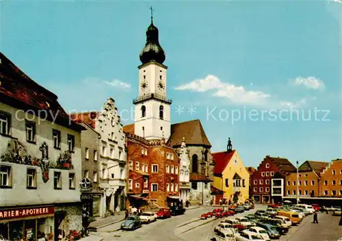 AK / Ansichtskarte 73813816 Cham__Oberpfalz Marktplatz 