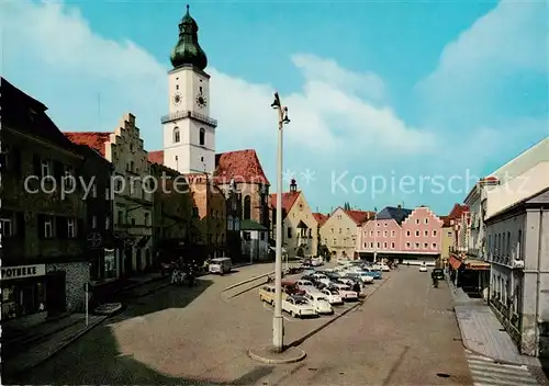 AK / Ansichtskarte  Cham__Oberpfalz Marktplatz 