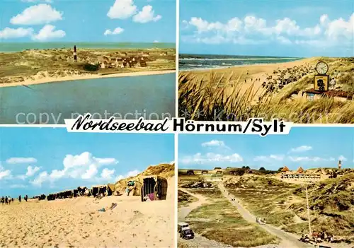 AK / Ansichtskarte  Hoernum_Sylt Strandpartien Panorama Hoernum Sylt