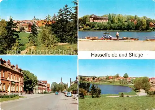 AK / Ansichtskarte  Hasselfelde und Stiege Teilansichten Hasselfelde