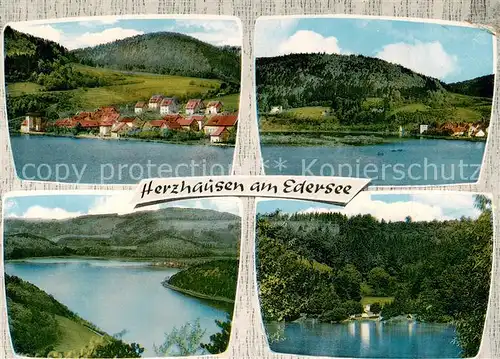 AK / Ansichtskarte 73813846 Herzhausen_Edersee Teilansichten Herzhausen Edersee