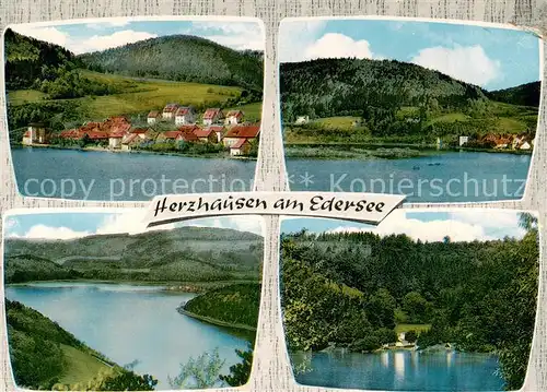 AK / Ansichtskarte  Herzhausen_Edersee Teilansichten Herzhausen Edersee