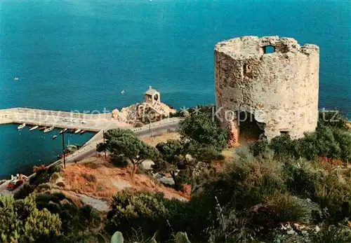 AK / Ansichtskarte  Alassio_Liguria_IT Zinnenturm vom hl Kreuz 