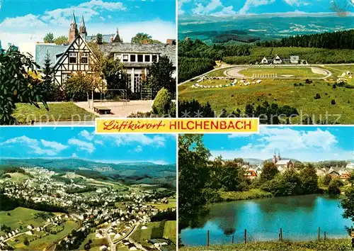 AK / Ansichtskarte 73813865 Hilchenbach Kuranlagen Fliegeraufnahmen Seepartie 