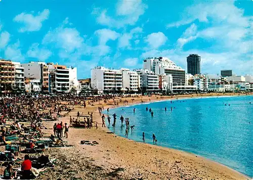 AK / Ansichtskarte  Las_Palmas_Gran_Canaria Vista parcial de playa de las Canteras Las_Palmas_Gran_Canaria