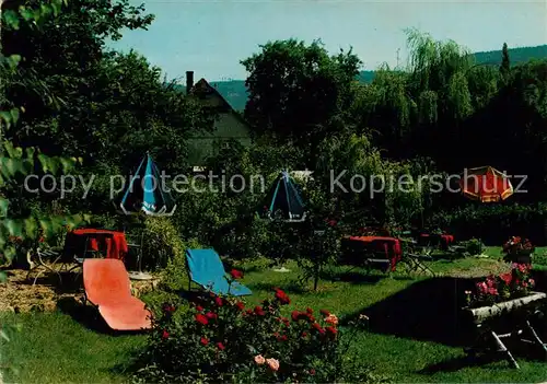 AK / Ansichtskarte 73813891 Diersburg Gasthaus Pension zum Hirsch Garten Diersburg