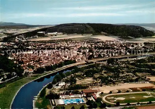 AK / Ansichtskarte  Hoexter_Weser Fliegeraufnahme Hoexter Weser