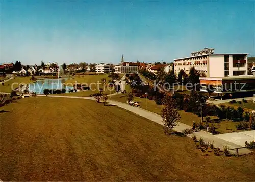 AK / Ansichtskarte  Bad_Rappenau Kurpark mit Kraichgausanatorium Bad_Rappenau