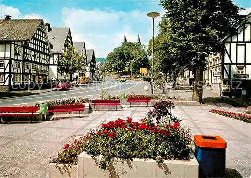 AK / Ansichtskarte  Hilchenbach Marktplatz 