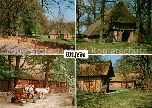 AK / Ansichtskarte  Wilsede_Lueneburger_Heide Teilansichten Pferdekutsche Wilsede_Lueneburger_Heide