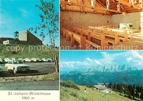 AK / Ansichtskarte 73813967 Winklmoos_Winkelmoos Kath Kirche St Johann im Gebirge Pfarrei Panorama Winklmoos Winkelmoos