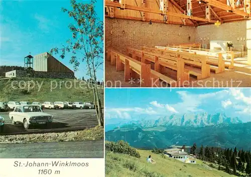 AK / Ansichtskarte  Winklmoos_Winkelmoos Kath Kirche St Johann im Gebirge Pfarrei Panorama Winklmoos Winkelmoos