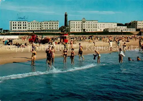 AK / Ansichtskarte 73813999 Borkum_Nordseeheilbad Strandpartie 