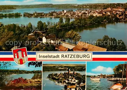 AK / Ansichtskarte 73814030 Ratzeburg Fliegeraufnahmen Seepartien Ratzeburg