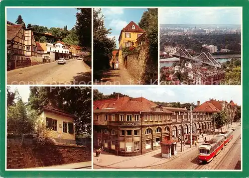 AK / Ansichtskarte  Dresden_Elbe Gaststaette Luisenhof Koernerweg Blaues Wunder Schillerhaeuschen Parkhotel Weisser Hirsch 