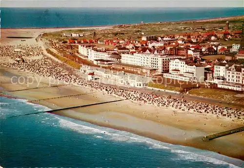 AK / Ansichtskarte 73814045 Borkum_Nordseeheilbad Fliegeraufnahme 