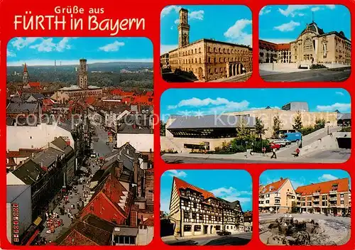 AK / Ansichtskarte 73814061 Fuerth_Bayern Panorama Teilansichten Fuerth Bayern