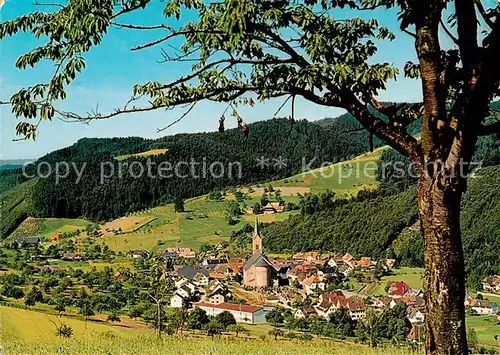 AK / Ansichtskarte  Oberharmersbach Hotel Baeren Panorama Oberharmersbach