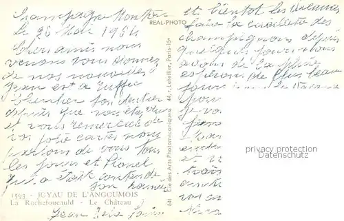AK / Ansichtskarte Angoumois La Rochefoucauld Le Chateau 