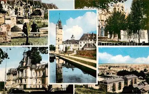 AK / Ansichtskarte Evreux_27_Eure Promenade de lIton La Cathedrale Le Beffroi Hotel de Ville Panorama 