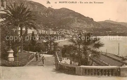 AK / Ansichtskarte  Monte-Carlo_Monaco Un coin des Terrasses 