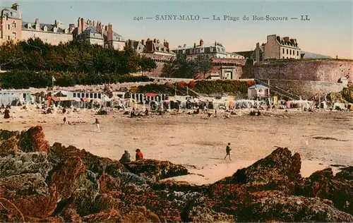 AK / Ansichtskarte Saint Malo_35 La Plage de Bon Secours 