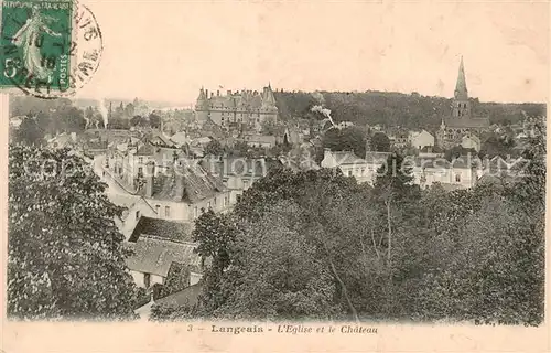AK / Ansichtskarte Langeais_37_Indre et Loire Eglise et le Chateau 