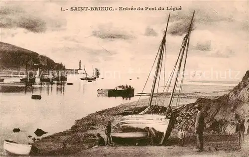 AK / Ansichtskarte Saint Brieuc_22_Cotes d_Armor Entree du Port du Legue 
