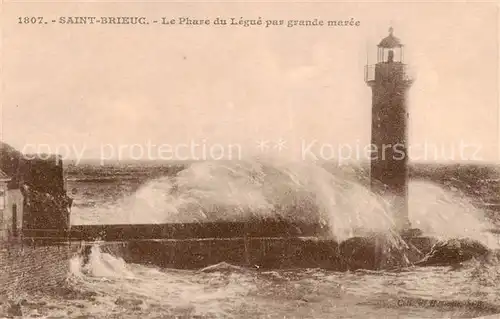 AK / Ansichtskarte Saint Brieuc_22_Cotes d_Armor Le Phare du Legue par grande maree 