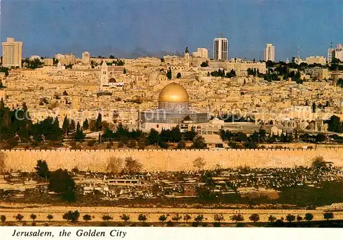 AK / Ansichtskarte  Jerusalem_Yerushalayim The Golden City Jerusalem_Yerushalayim