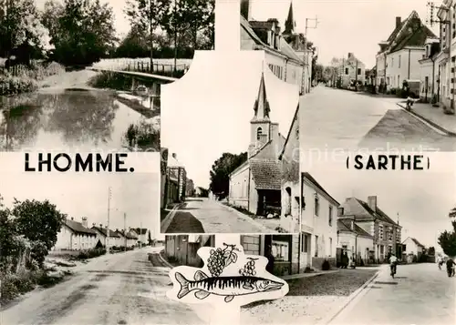 AK / Ansichtskarte Lhomme_72_Sarthe Vue partielle 