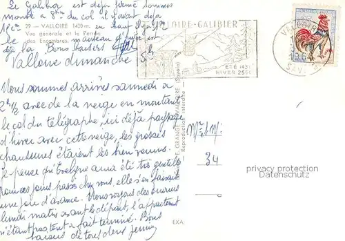 AK / Ansichtskarte Valloire_73_Savoie Vue generale et le Perron des Encombres 