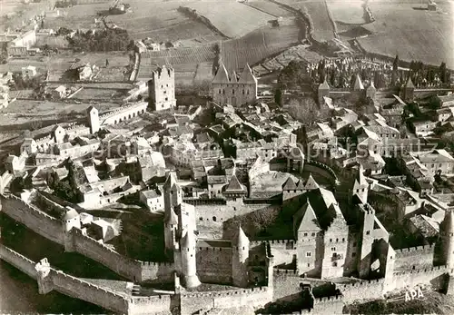 AK / Ansichtskarte Carcassonne_11_Aude La Cite Vue aerienne 