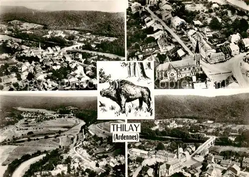 AK / Ansichtskarte Thilay Vue aerienne partielle Thilay