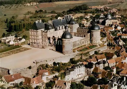 AK / Ansichtskarte Hautefort_24_Dordogne Vue du ciel Le Village et l Hospice 