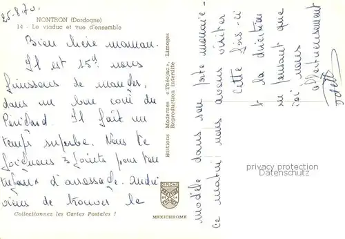 AK / Ansichtskarte Nontron Le viaduc et vue d ensemble Nontron