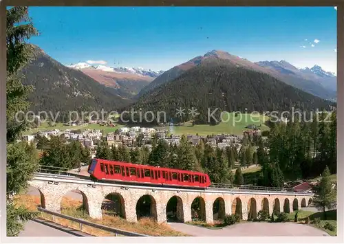 AK / Ansichtskarte 73814265 Bergbahn Davos Dorf Seehorn Pischahorn Bergbahn