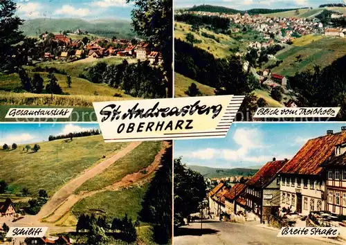 AK / Ansichtskarte 73814270 St_Andreasberg_Harz Panorama Blick vom Treibholz Skilift Breite Strasse St_Andreasberg_Harz