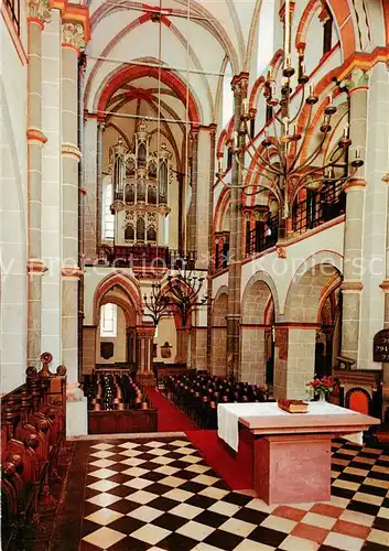 AK / Ansichtskarte 73814274 Bacharach_Rhein Ev Peterskirche mit Stummorgel Bacharach Rhein