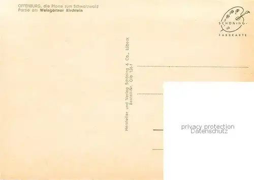 AK / Ansichtskarte 73814281 Offenburg Partie am Weingartner Kirchlein Offenburg