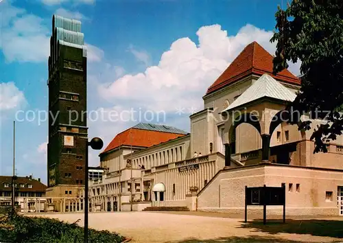 AK / Ansichtskarte  Darmstadt Mathildenhoehe Ausstellungshallen und Hochzeitsturm Darmstadt